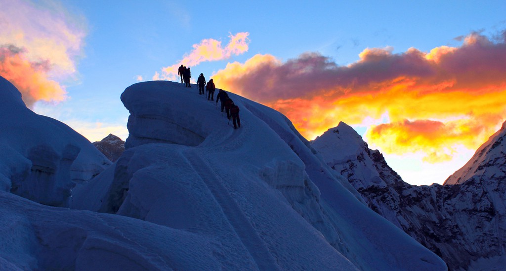 Island Peak glacier