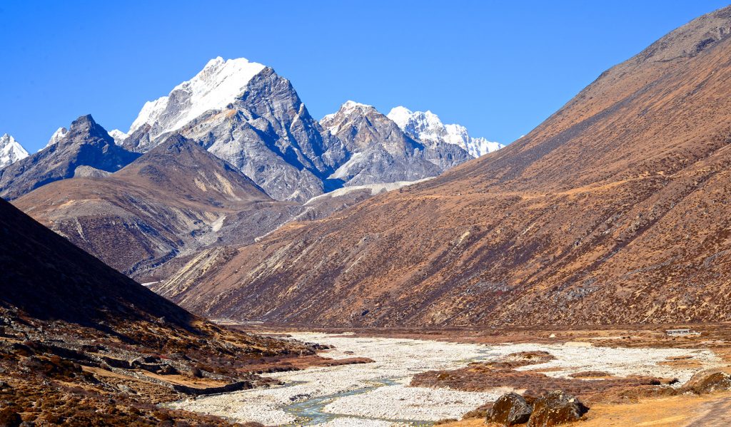 Lobuche Peak from Pheriche Valley