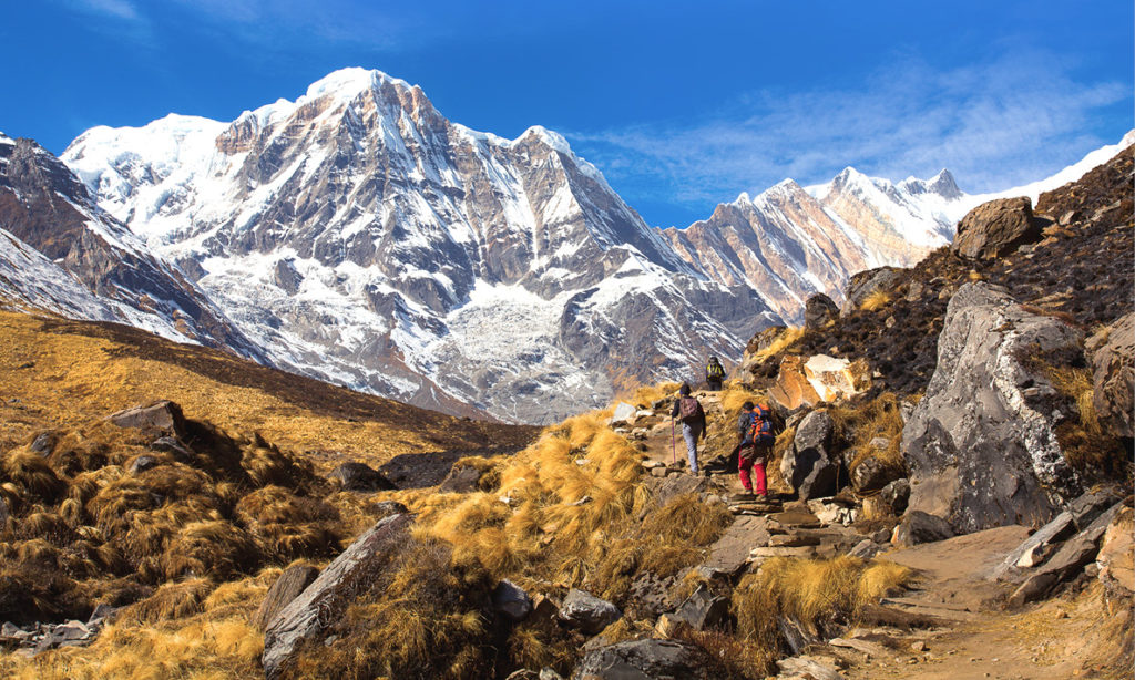 On the way to Annapurna Base Camp