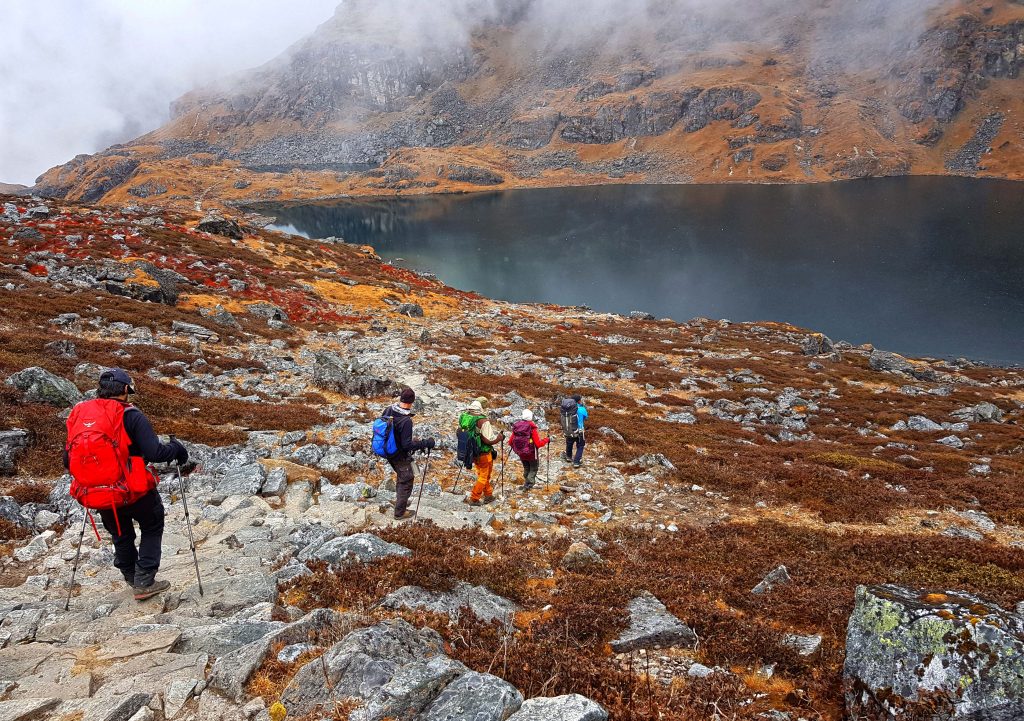 One of the 5 lakes at Panch Pokhari