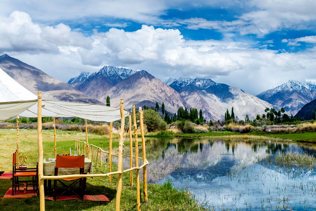 Our campsite in Nubra valley