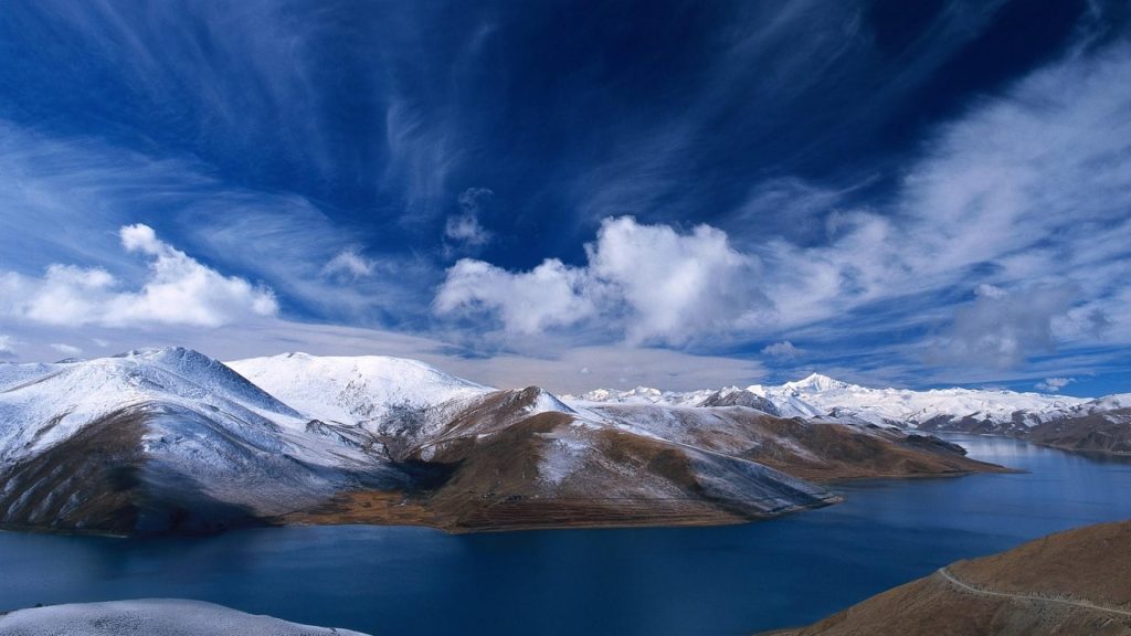 Pangong lake in early spring
